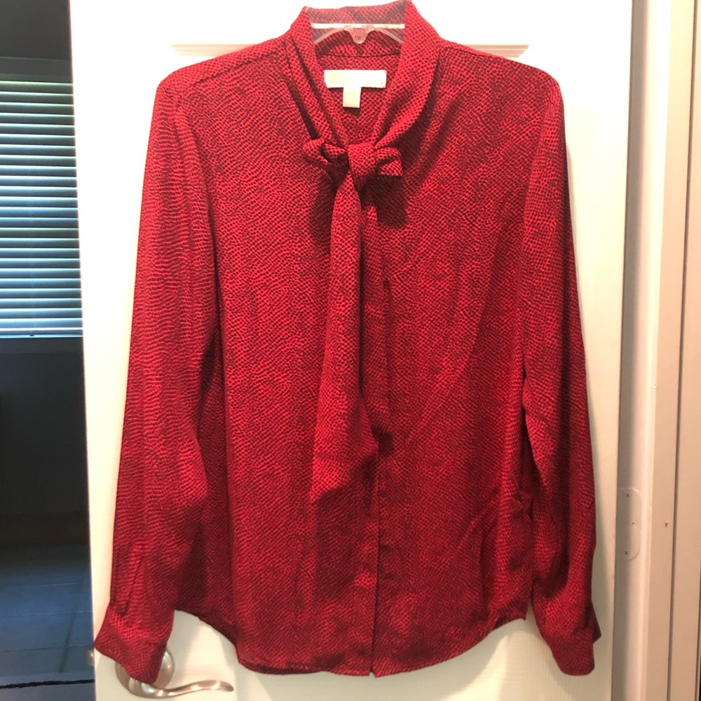 Michael Kors Tie Neck Blouse